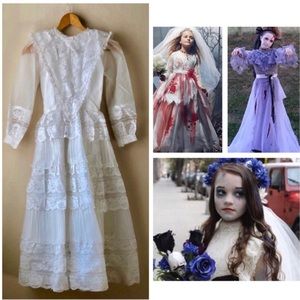 Vintage White Lace Dress